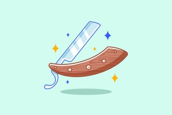 Barbershop Razor Cartoon Style: A Bold Choice for Your Next Project