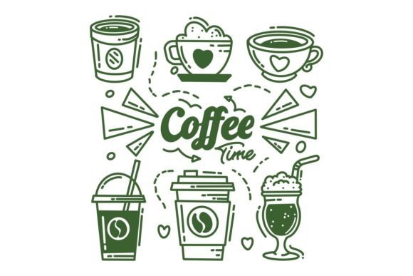 Cafe and Coffee House Pattern Collection: Design Assets