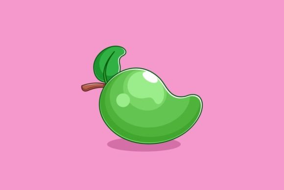 Cartoon-style Mango Design: A Fresh Take on Playful Typography