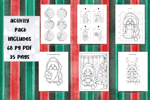 Christmas Gnomes Activity Pack: Your All-in-One Festive Design Kit