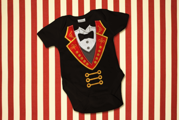 Circus Ringmaster Tuxedo Applique: The Ultimate Showstopper Design