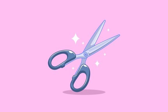 Creative Uses for Cartoon Style Scissors Design
