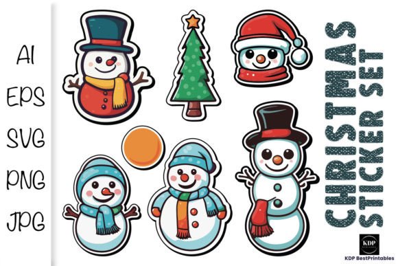Elevate Your Festive Projects with a Christmas Sticker Set