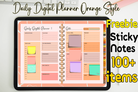 Organize Your Digital Life with the Daily Digital Planner Orange Style