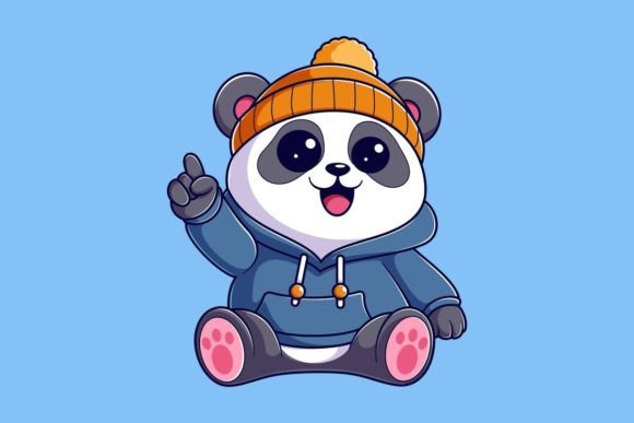 The Adorable Panda in a Hoodie and Beanie: A Design Asset Guide
