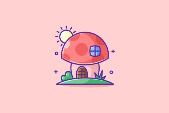 The Whimsical World of Cartoon Mushroom House