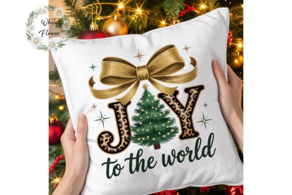 Unleashing Wild Festive Flair: The JOY Leopard Christmas Tree PNG Clipart